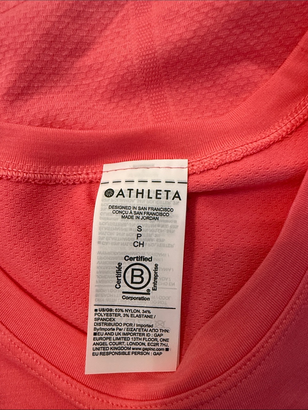 NWT Athleta Momentum Flex Tank in Cerise Heather Size Small - Picture 8 of 9